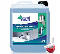 SUPER CLEAN Détartrant universel liquide hautement concentré et polyvalent 2 L pour bouilloires robinets douches pommes de douche salle de bain et cuisine doux pour les matériaux et efficace
