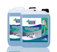 SUPER CLEAN Détartrant universel liquide hautement concentré et polyvalent 2 x 2 L pour bouilloires robinets douches pommes de douche salle de bain et cuisine doux pour les matériaux et efficace
