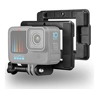 Super clip de fixation magnétique pour GoPro Hero 11 10 9 8 4 5 6 7 noir et blanc, support magnétique à ventouse compatible avec Gopro DJI Action Osmo , Insta360 SJCAM, Akaso Action Caméras