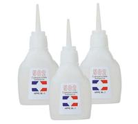 Super Colle 502, 3 pièces de colle 502, 30 g, adhésif instantané, étanche, séchage rapide, super pour le métal, le verre, le plastique, la réparation du cuir, le plus résistant pour le métal sur le p