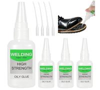 Super Colle Extra Forte, 4 Pièces Colle Forte avec Embout Fin | Sèche Rapide et Etanche, 50g Maxiglue Liquide Pour Réparation Rapide Plastique Métal Verre Bois Céramique Et Les Travaux DIY