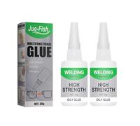 Super Colle Universelle, Colle Huileuse Haute RéSistance, UtiliséE Pour La RéParation Rapide Du MéTal, Du Plastique, Du Bois, Du Verre, Du Jade, Etc,High Resistance Oily Glue. (2PCS)