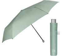 Super Compact Anti-UV Women's Mini Folding Pocket Travel Umbrella with Sun Protection Black Layer-Multicoloured Small Rain Sun Umbrella-Diameter 91 cm,Pastel Green,Folding Umbrella