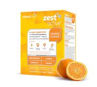 Super complément Zest Active goût orange - 25 ingrédients par sachet/jour - Pour l’énergie, l’immunité, le cerveau et les muscles - Approvisionnement pour 30 jours