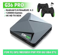 Super Console de jeu vidéo rétro G36 Pro, avec 120000 jeux vidéo pour PS1/GBA/MD/CPS, avec manette de jeu, boîte de jeu cadeau pour enfant 64GB 30000 Games
