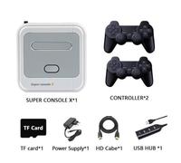 SUPER CONSOLE X Console de jeu portable 64 Go 2 contrleurs sans fil 3D 4K HD Mini bote de jeu pour la maison CONSOLE RETRO