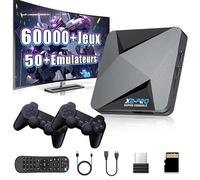 Super Console X2 Pro Console de Jeux rétro, EmuELEC 4.6+ Android TV 9.0, Plus de 60 000 Jeux, Console de Jeux vidéo avec Plus de 50 émulateurs, Plug and Play, Sortie 4K HD, WiFi 2,4+5G (128Go)