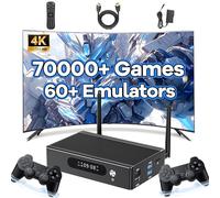 Super Console X3 Pro Console de Jeux rétro 70000+Jeux 60+ Emulateurs,EmuELEC4.6 & Android & CoreELEC Triple Système,2.4G/5G WiFi&BT5,4K HD Console De Jeux Vidéo,1000M ethernet,Amlogic S905X3 (256G)