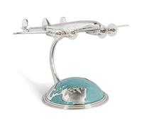 Super-Constellation métal massif chromé sur demi globe 'Autour du Monde'