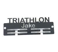 Super Cool Creation Porte-médailles personnalisable « Triathlon » - Moka