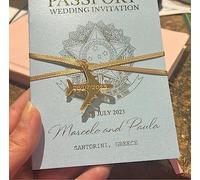 Super Cool Creations Breloques en forme d'avion gravées sur mesure pour mariage/fête