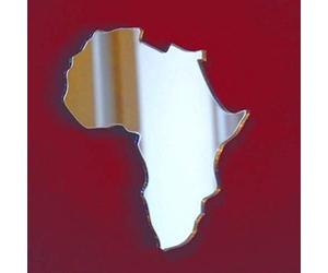 Super Cool Creations Miroir Carte de l'Afrique - 20 cm x 10 cm