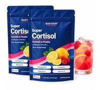 Super Cortisol Perte de Poids - Cocktail Poudre pour Boisson 300g，2PC | Super Calm Cortisol, Boisson Anti Stress et Equilibre au Quotidien - Magnésium Bisglycinate, L-Théanine, Vitamine D3