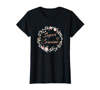 Super Cousine Fleurs Meilleure Cousin du Monde Cadeau T-Shirt