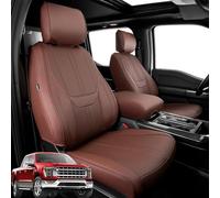 Super Cover Housses de siège entièrement recouvertes pour Ford F150, Housses de siège en Cuir imperméables pour Ford F150, Accessoires de Camion Ford F150 2021, 2022, 2023 et 2024, Uniquement