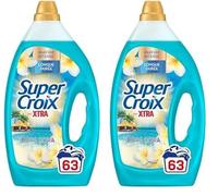 Super Croix par X•Tra - Lessive Liquide - Bora Bora - Fleurs de Monoï & Lait d'Aloe - Moment Evasion - Experience Sensorielle - Parfum Intense - Longue Durée - Efficace dès 20°C - 63 Lavages