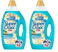 Super Croix par X•Tra - Lessive Liquide - Bora Bora - Fleurs de Monoï & Lait d'Aloe - Moment Evasion - Experience Sensorielle - Parfum Intense - Longue Durée - Efficace dès 20°C - 42 Lavages