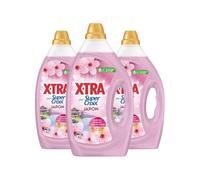 Super Croix par X•Tra -Lessive Liquide - Japon - Fleurs de Cerisier & Thé Vert - Moment Evasion - Parfum Intense - Longue Durée - Efficace dès 20°C - Pack Famille - 126 Lavages