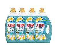 Super Croix par X•Tra - Lot de 4 Lessives Liquides - Bora Bora - Fleurs de Monoï & Lait d'Aloe - Moment Evasion - Experience Sensorielle - Parfum Intense - Longue Durée - Efficace dès 20°C - 42 Lavage