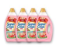Super Croix par X•Tra - Lot de 4 Lessives Liquides - Îles Grenadines - Fleurs Précieuses des Iles & Baies de Groseille - Moment Evasion - Parfum Intense - Longue Durée - Efficace dès 20°C - 42 Lavages