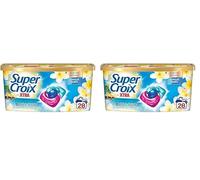 Super Croix par X•Tra -Trio-Caps - Bora Bora - Fleurs de Monoï & Lait d'Aloe - Moment Evasion - Experience Sensorielle - Parfum Intense - Longue Durée - Efficace dès 20°C - 28 Lavages (Lot de 2)