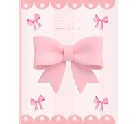 Super cute preppy pink bow design maths workbook: Girls school maths book with 100 pages of squared paper