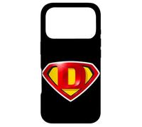 Super D Hero Alphabet Cute Initial Monogram Letter D Logo Coque pour iPhone 17 Pro