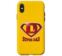 Super Dad Shield Tee Shirt, Happy Father's Day, Best Father Coque pour iPhone X/XS