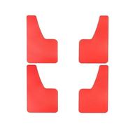 SUPER DAFI Bavettes Accessoires Style Couverture Garde-Boue Avant Arrière Moulés Universels Effet Fiber Carbone Anti-éclaboussures Noir Rouge Splash Guards Voiture(4pcs Red)