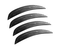 SUPER DAFI Bavettes Bandes À Sourcils pour Roues Fiber Carbone 4 Pièces Anti-Collision Anti-Rayures Autocollant Décoratif Garde-Boue Accessoire Extérieur Voiture Splash Guards Voiture(1)