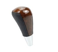 SUPER DAFI Couvre bouton levier Pommeau De Levier De Vitesse Automatique En Cuir Pour Corolla 2005 2006 2007 2008 2009 2010 2011 Pommeau Levier(Wood-Black Leather-H)