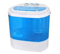 SUPER DEAL Machine à laver portable, 4,5 kg, machine à laver compacte, double mini machine à laver, chargement par le haut, combinaison pivotante et de lavage, 2 m de tuyau d'alimentation