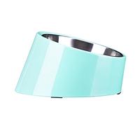 Super Design Gamelle inclinée à 15° pour chiens et chats, antidérapante et anti-déversement, permet d’atteindre la nourriture plus facilement, taille L, peut contenir 0,5 tasses, sarcelle