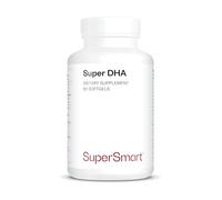 Super DHA - Cœur et Cerveau - Acide Docosahexaénoïque - SuperSmart | Acide Eïcosapentaénoïque - Formule Naturelle d’Oméga-3 - Pêche Durable - Sans OGM