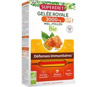 SUPER DIET Bio Gelée Royale 3000 mg Ampoule - 10% avec le code: 926CE Ampoule(S) Buvable(S) 20 pc(s)