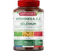 SUPER DIET Complexe Vitamines A, C, E et Sélénium - 10% avec le code: 926CE Capsule(S) 150 pc(s)