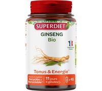 Super Diet – Complément alimentaire Ginseng Bio – 45 gélules