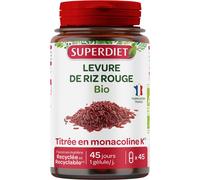 Super Diet - Complément alimentaire Levure de riz rouge Bio - 45 gélules