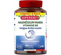 Super Diet Magnésium marin + vitamine B6 - 10% avec le code: 926CE Comprimé(S) 90 pc(s)