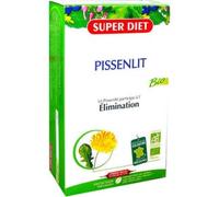 Pissenlit bio - Drainage, élimination rénale - Ampoules | Cure de 20 ampoules de 10ml - Pissenlit bio 2000mg - Rétention d'eau - Fabrication française - Vegan - Superdiet