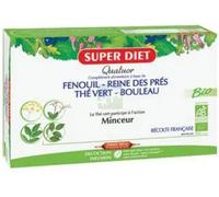 Super Diet Quatuor Thé Vert Minceur Bio 20 ampoules de 15ml