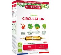 Super Diet - Complément alimentaire Quatuor Circulation Vigne Rouge Bio - 20 ampoules de 15 ml