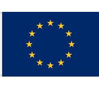 SUPER DRAPEAU DE L'UNION EUROPÉENNE XL QUALITÉ Satin PREMIUM 120D. Taille géante 250 x 150 cm
