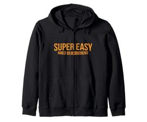 Super Easy Barely an Inconvenient Citation Sarcastique Amusante Sweat à Capuche
