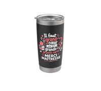 Super Ecole humour Fin D'Année Scolaire Merci Maîtresse Gobelet isotherme en acier inoxydable double paroi