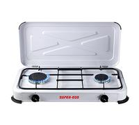 SUPER EGO SEH024800 Cuisinière à Gaz Portable, Blanc, 60x10x30 cm