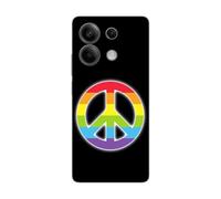 SUPER FABRIQUE Coque Silicone Souple Transparente Compatible Xiaomi, imprimée en France, Peace and Pride, Paix et Fierté (Redmi Note 13 5G)