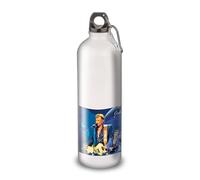 SUPER FABRIQUE Gourde/Bouteille d'eau en Aluminium - Acier Inoxydable - réutilisable 330ml à 750ml, hommage à Johnny Hallyday (Aluminium, Mousqueton L 750ml)