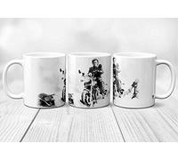 SUPER FABRIQUE Mug/Tasse en céramique moto HD Johnny, originale et résistante, imprimée en France