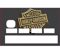 SUPER FABRIQUE Stickers Harley Davidson pour Personnaliser Votre Carte Bleue Selon l'envie du Moment